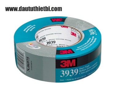 Băng keo vải 1 mặt đa dụng 3M Heavy Duct Tape mã 3939 (Bạc)