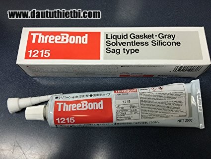 Keo tạo gioăng Three Bond 1215 Nhật Bản Solventless Silicone - Sag Type - 250gm - Gray