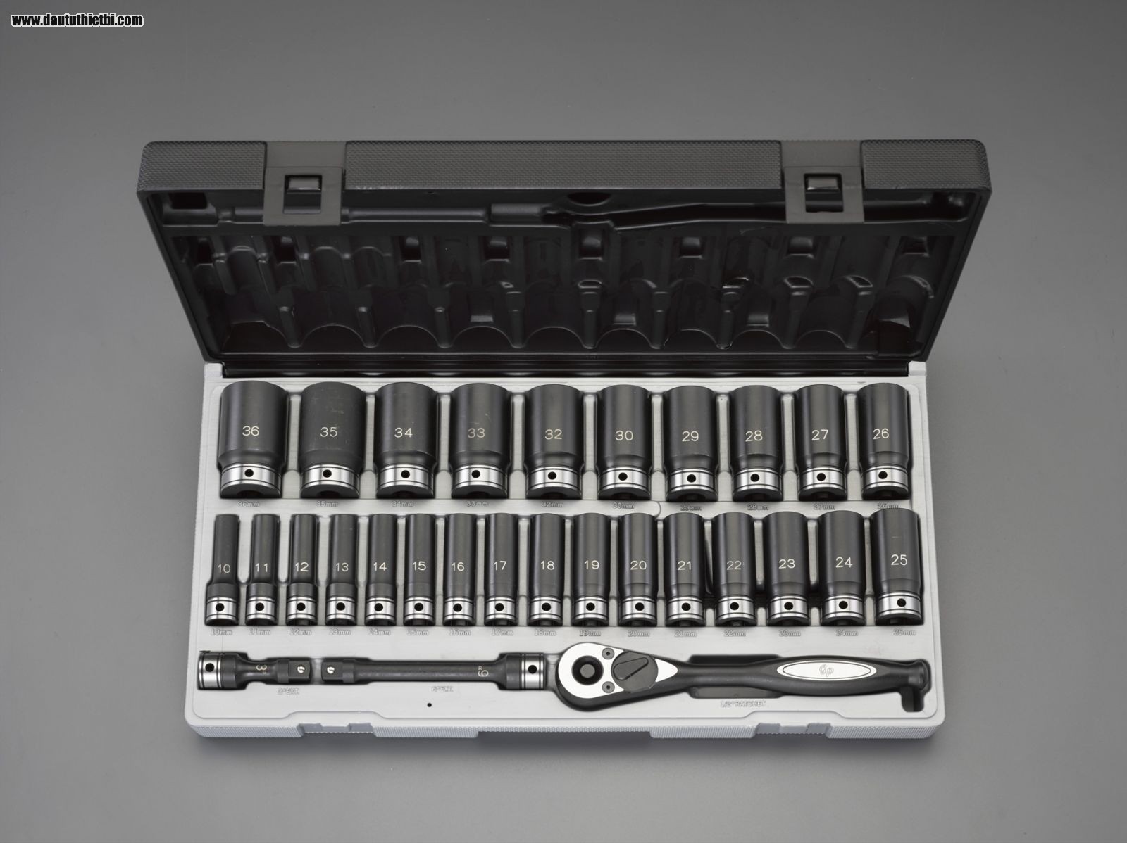 Bộ đầu khẩu ESCO EA619AH  Description：(1/2”) Deep Socket Wrench Set (Impact)